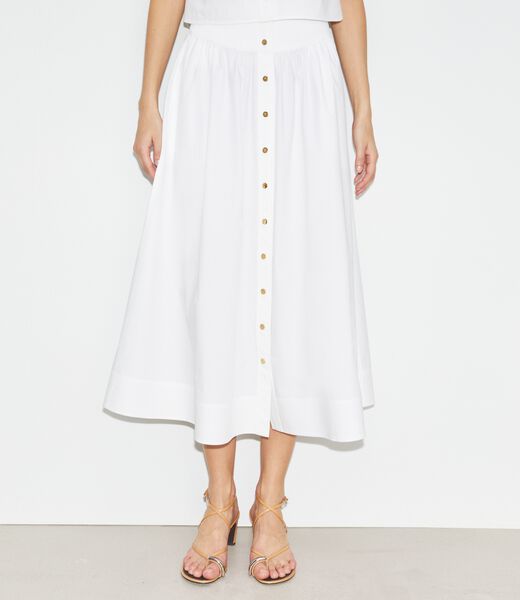 tory burch poplin skirt