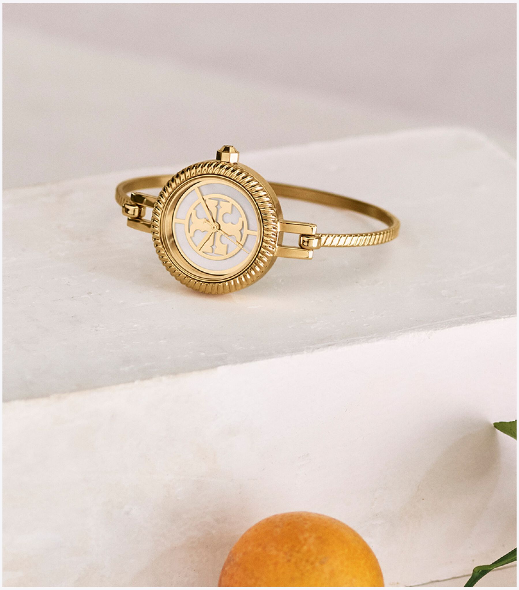 27mm Reva Bangle Watch Gift Set w/ Top Rings, Gold Tory Burch Reva Small Gold Bangle Watch Gift Set  main image 3