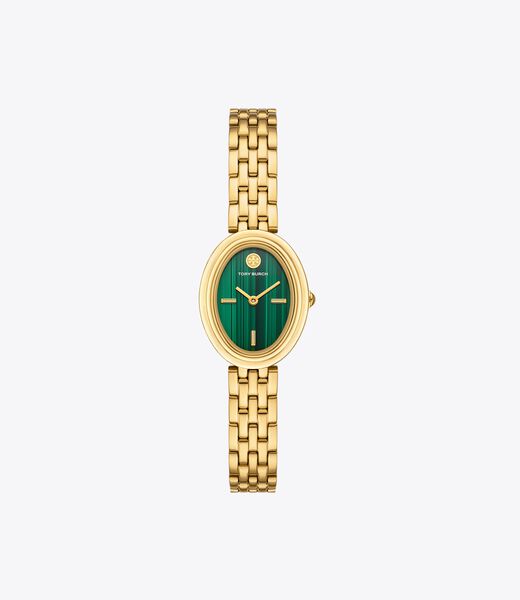 ساعة بيضاوية tory burch ساعة بيضاوية