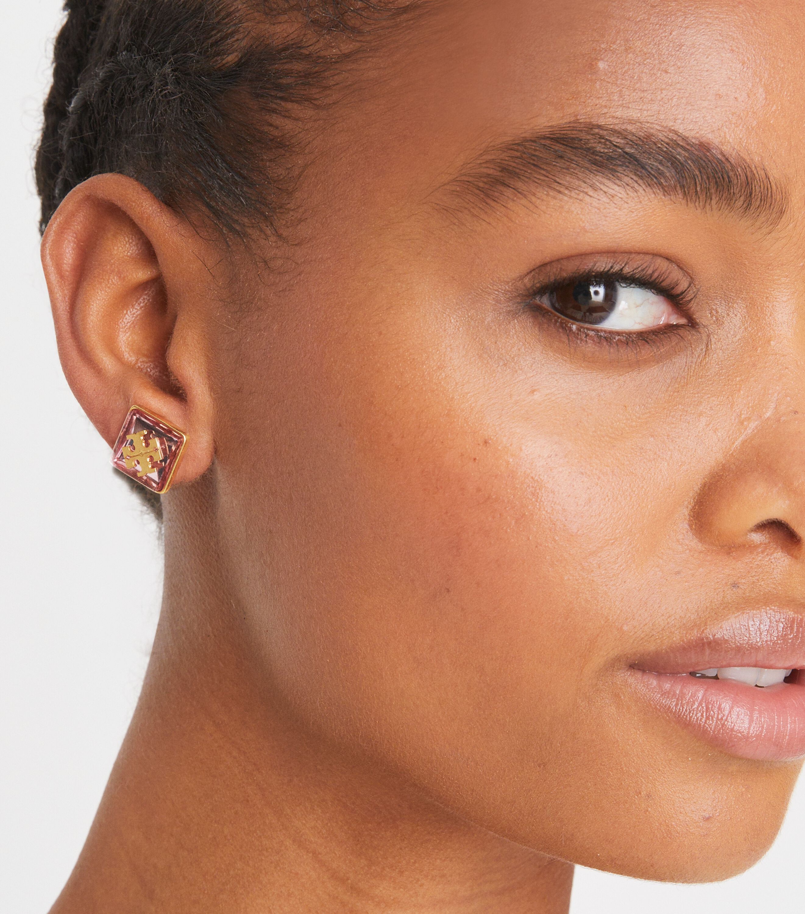 Tory burch top resin earrings