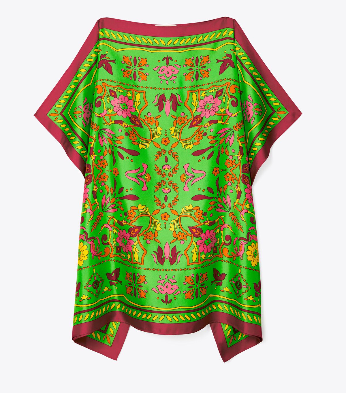 tory burch silk scarf short caftan