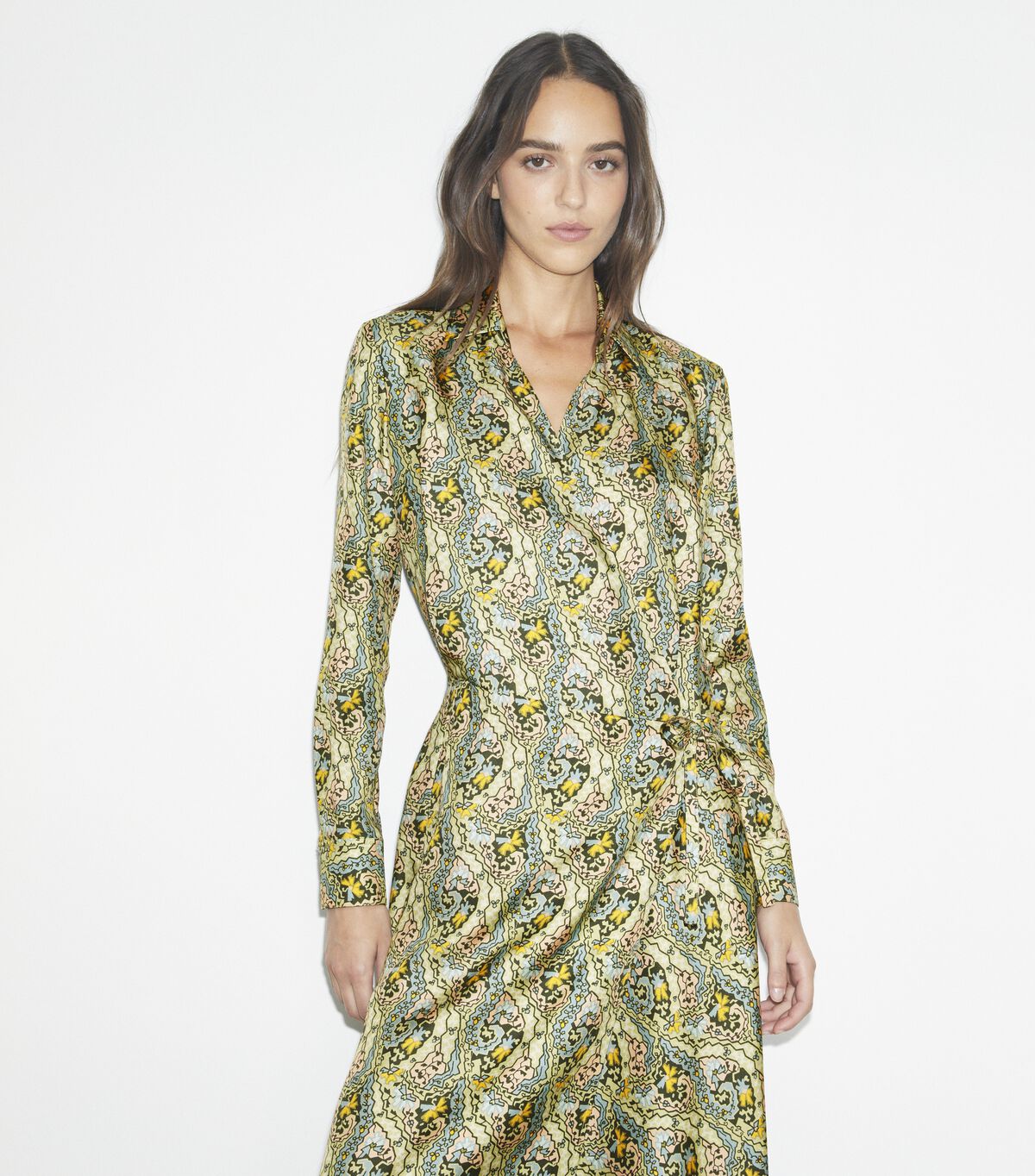 tory burch silk wrap dress