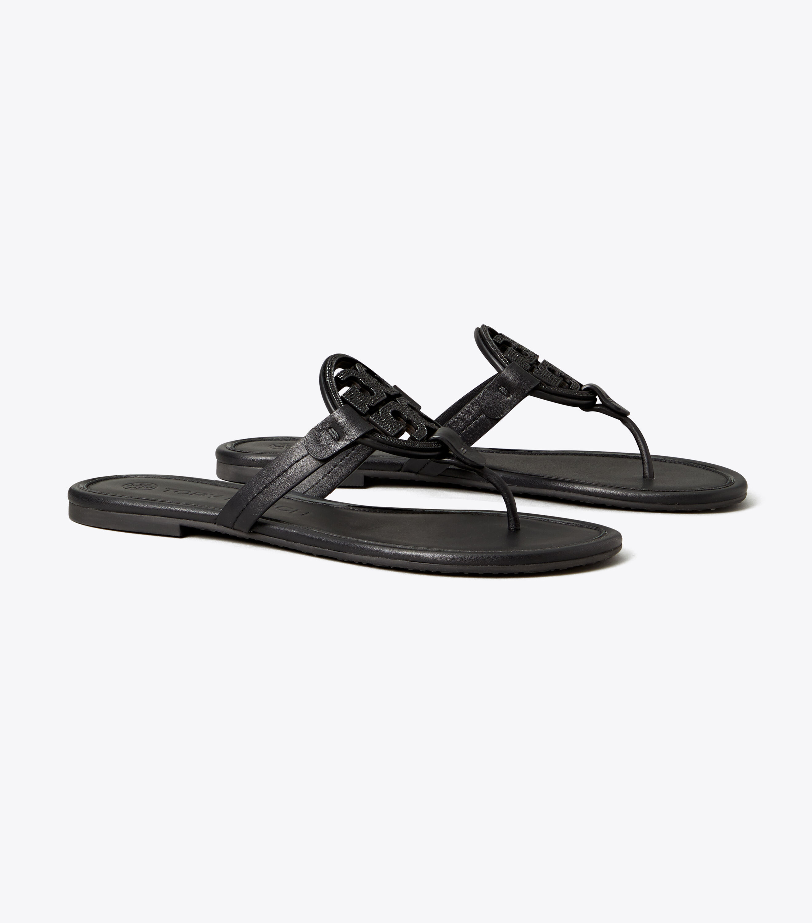 Miller Embellished logo Sandal Leather