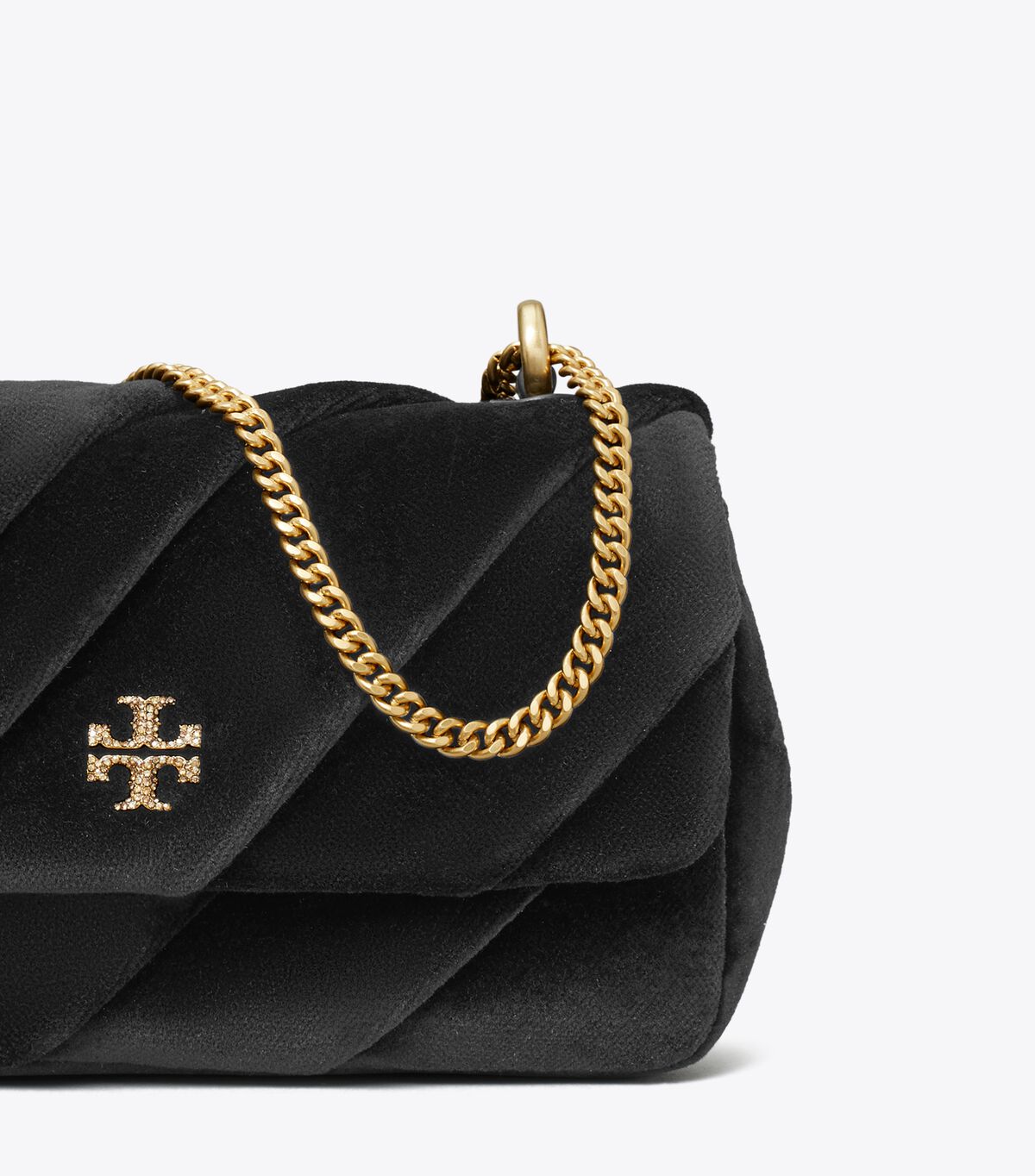 tory burch mini kira draped velvet flap bag