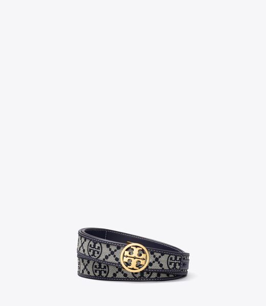 tory burch حزام ميلر مونوغرام مقاس 1 بوصة