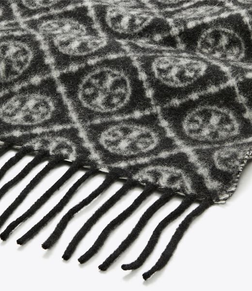 tory burch t monogram oblong scarf