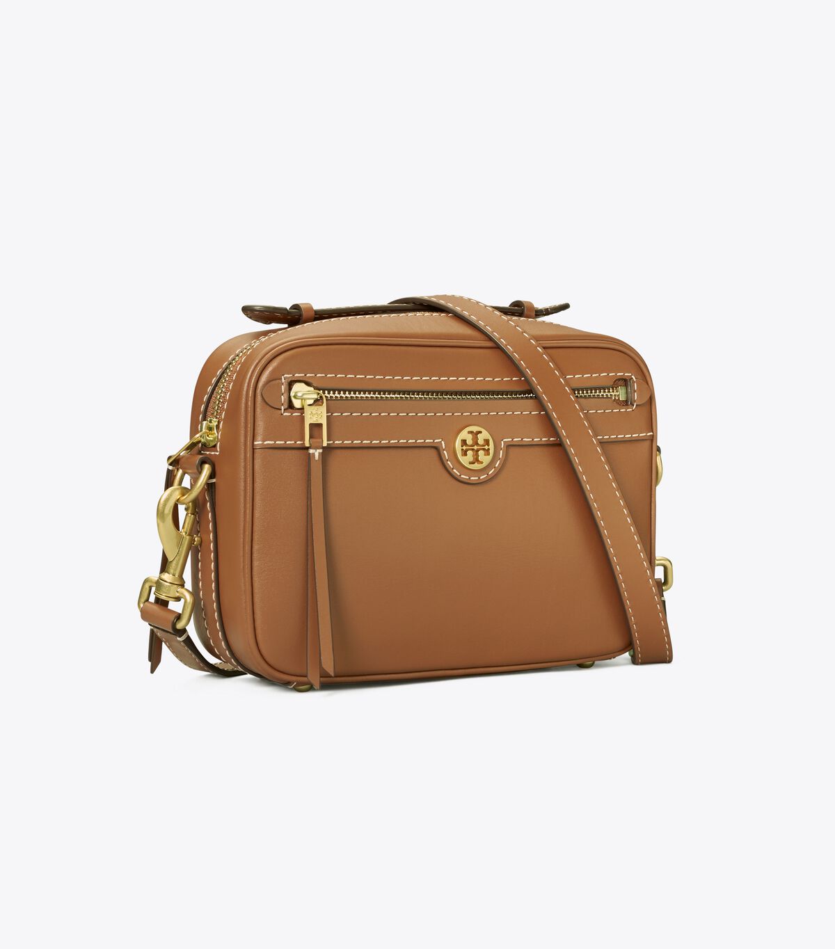 T MONOGRAM LEATHER CAMERA BAG