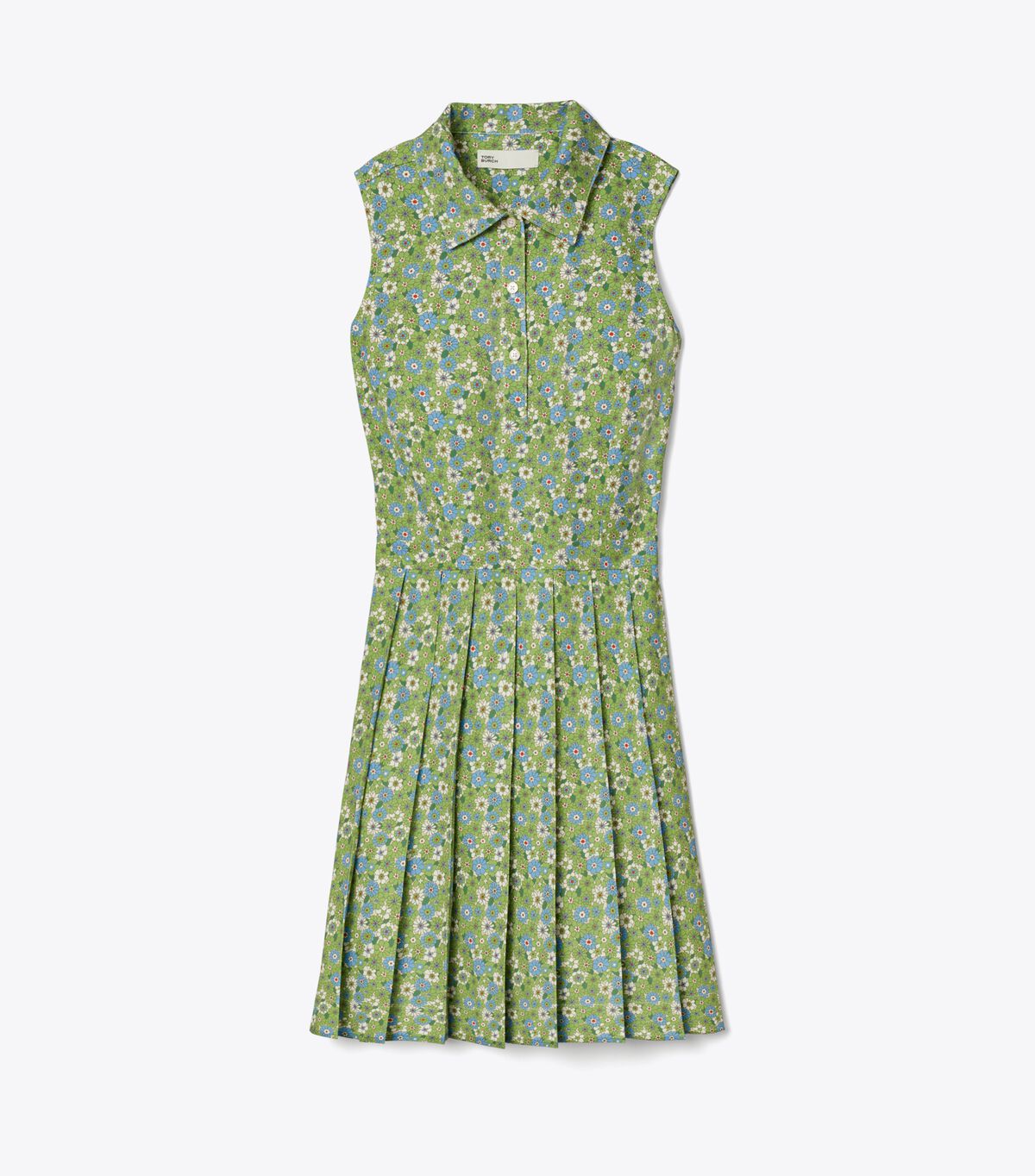 tory burch printed pleated golf dress