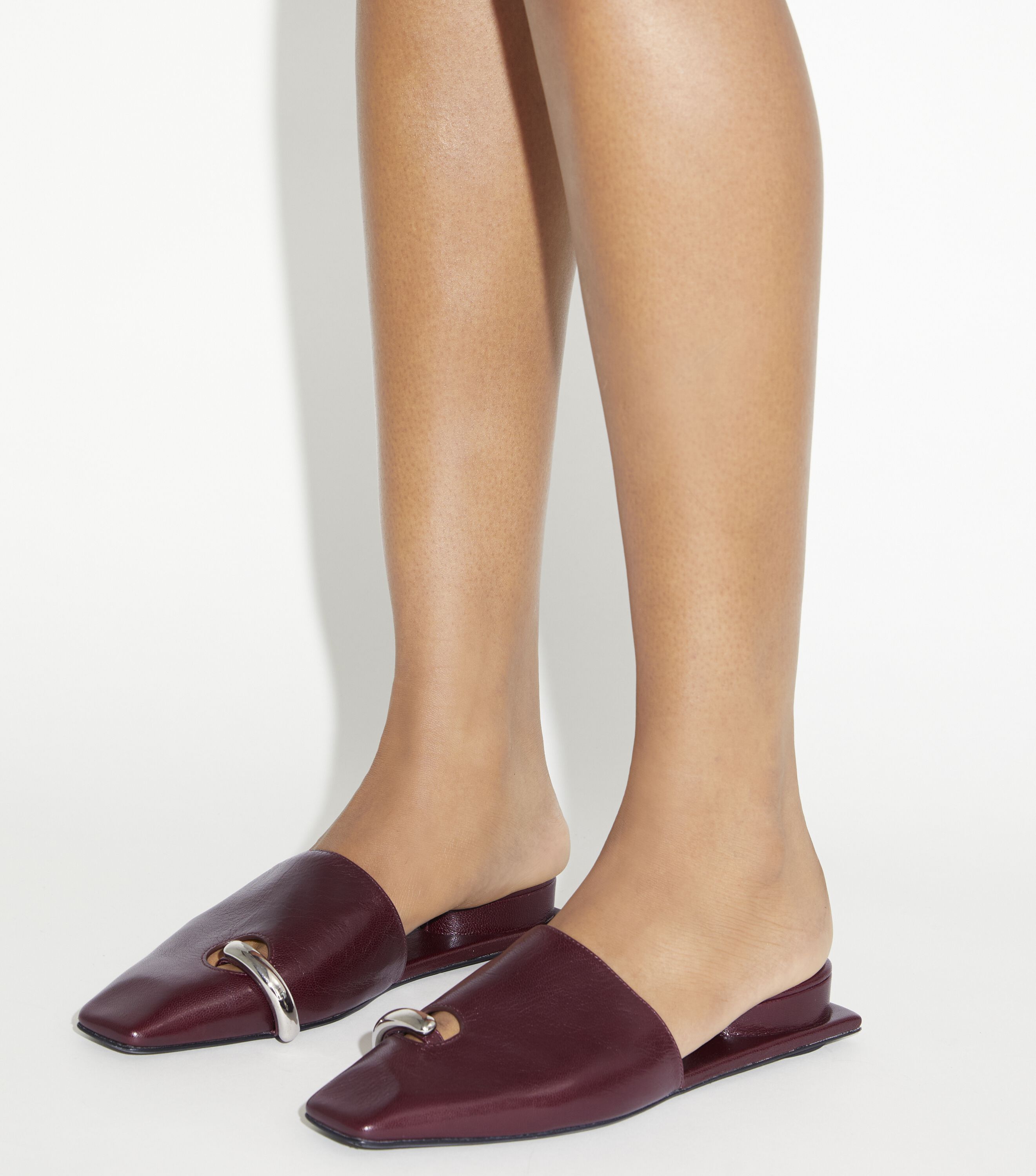 Pierced Mule, Dark Carmine | Tory Burch KSA
