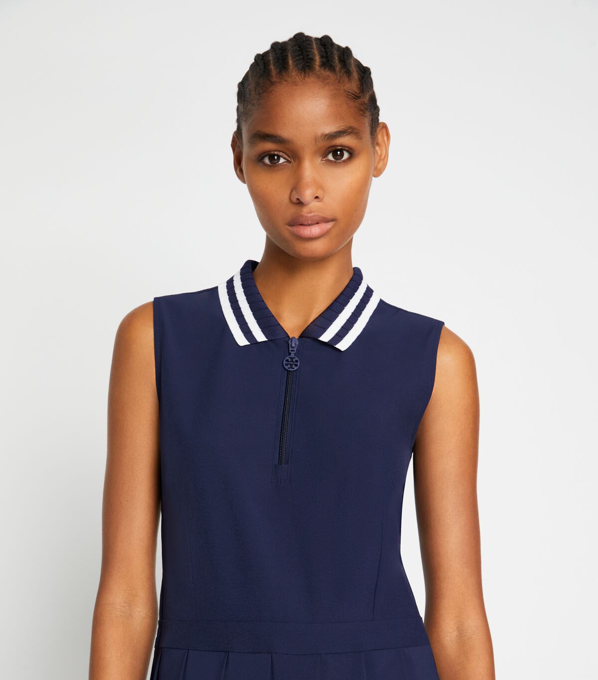 tory burch performance pleated dress