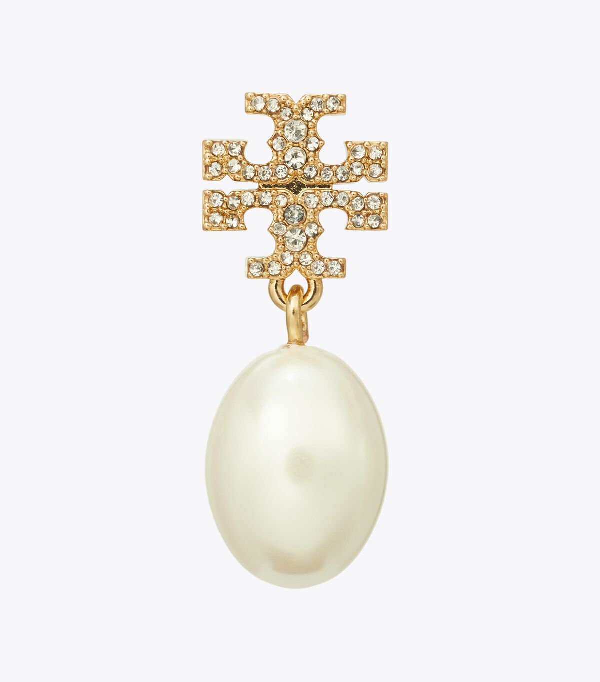 Moondance Pearl and Pave Drop Earring tory burch moondance pearl and pave drop earring