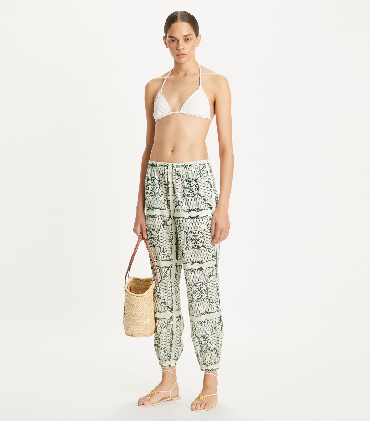tory burch cotton beach pant