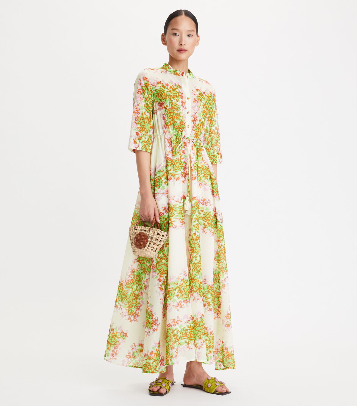 tory burch printed shirtdress