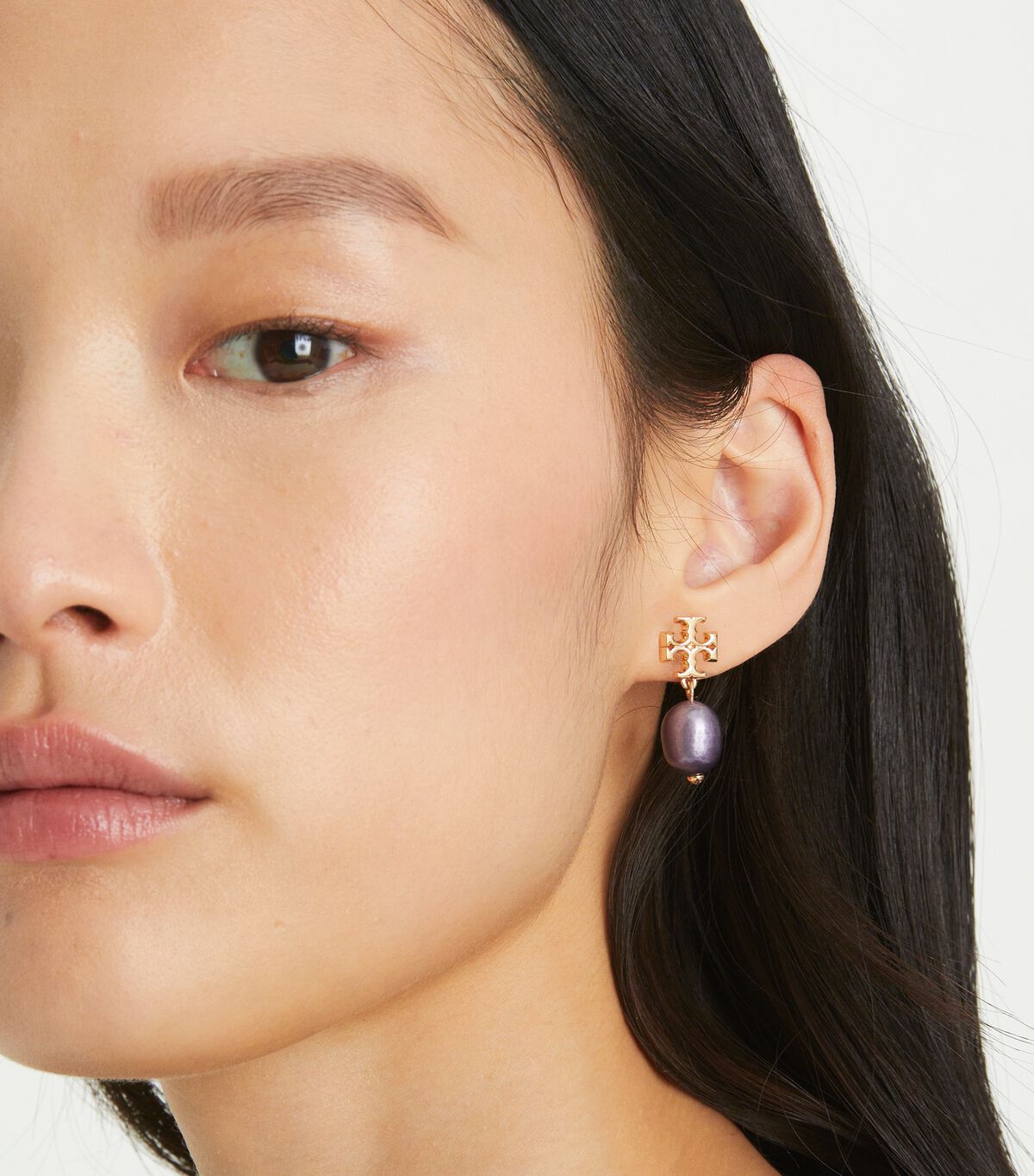 tory burch kira pearl drop earring