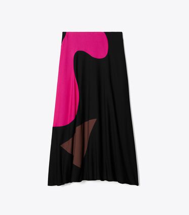 Colorblock Knit Skirt