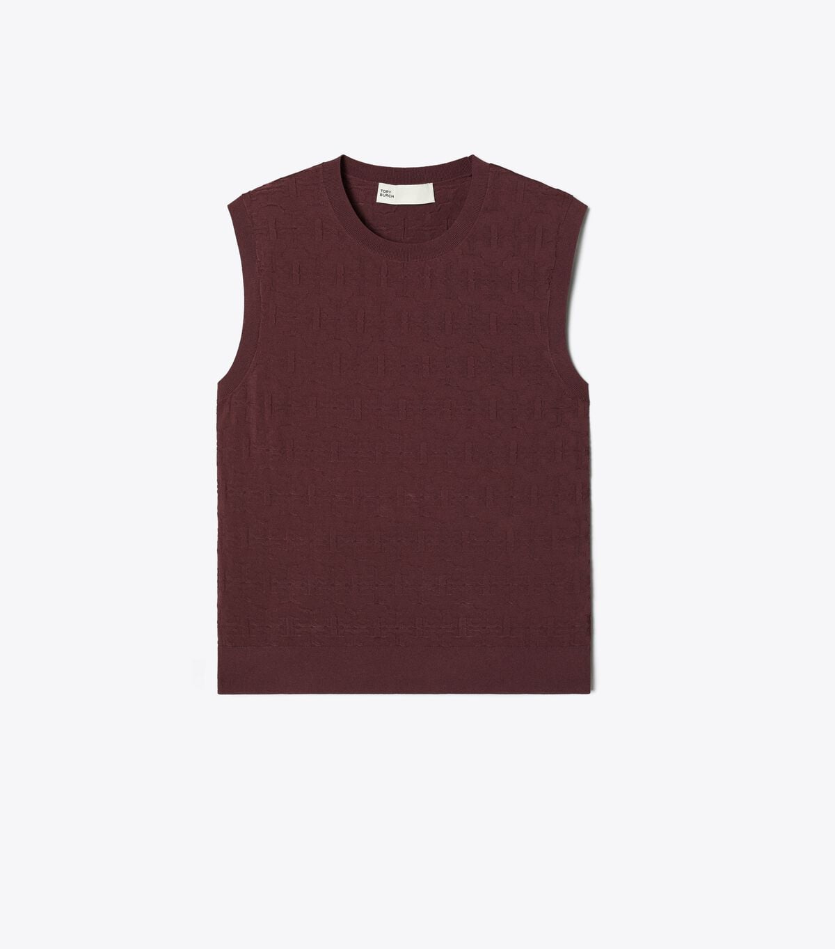 tory burch t monogram jacquard tank