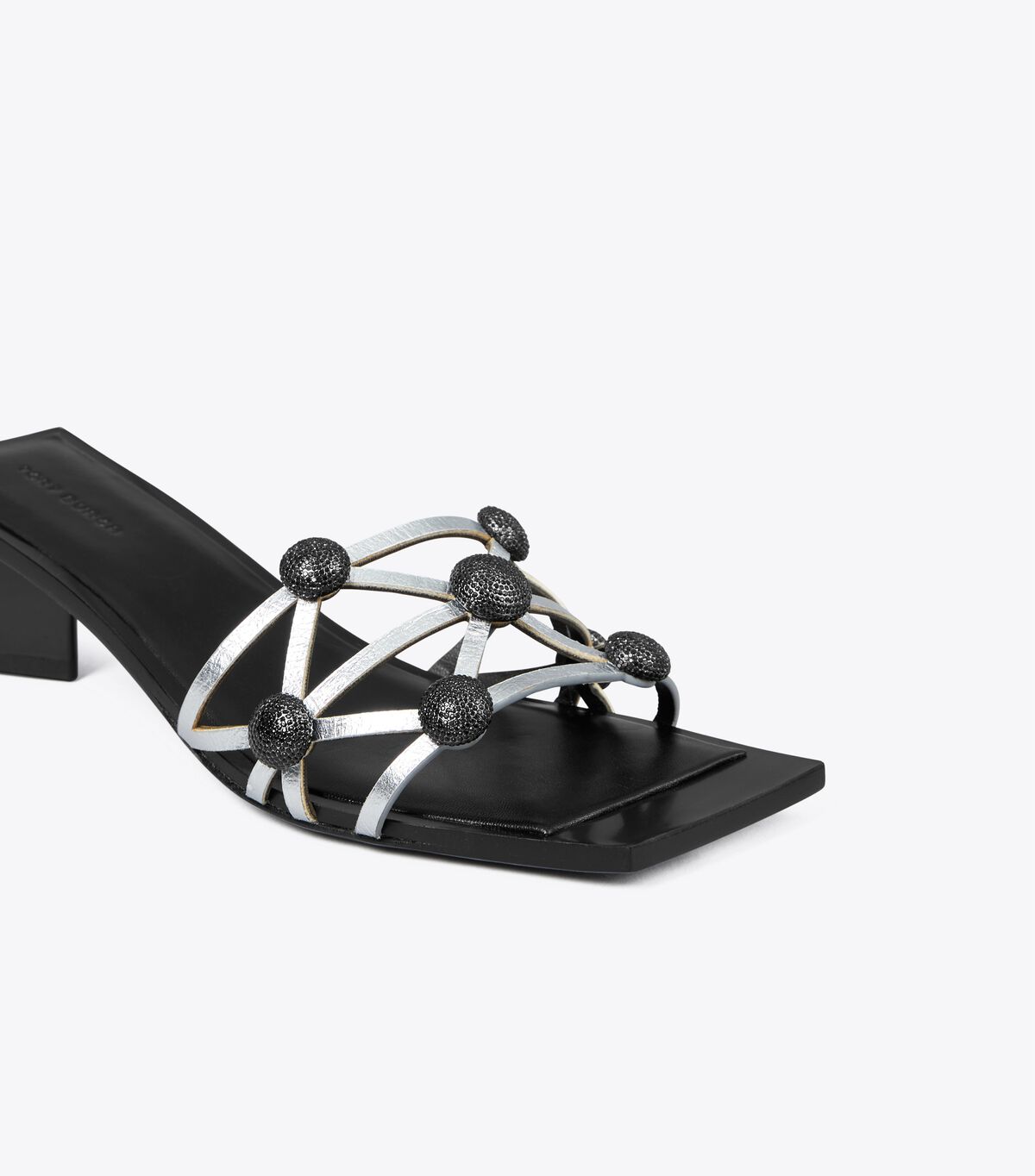 tory burch crystal bobble heeled mule sandal