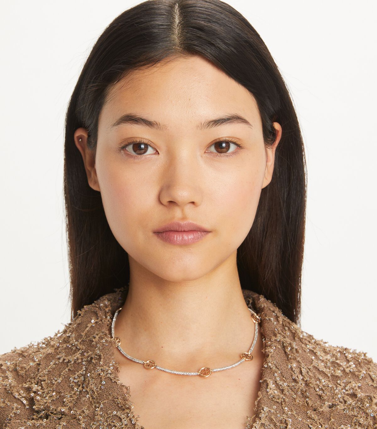 tory burch miller pave necklace
