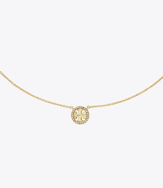 Icon Pavé Pendant Necklace tory burch icon pav pendant necklace