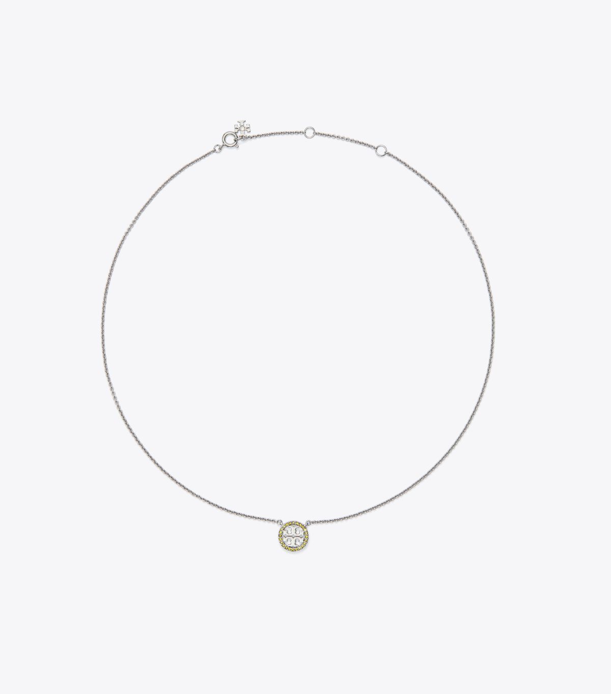 Miller Pavé Logo Delicate Necklace