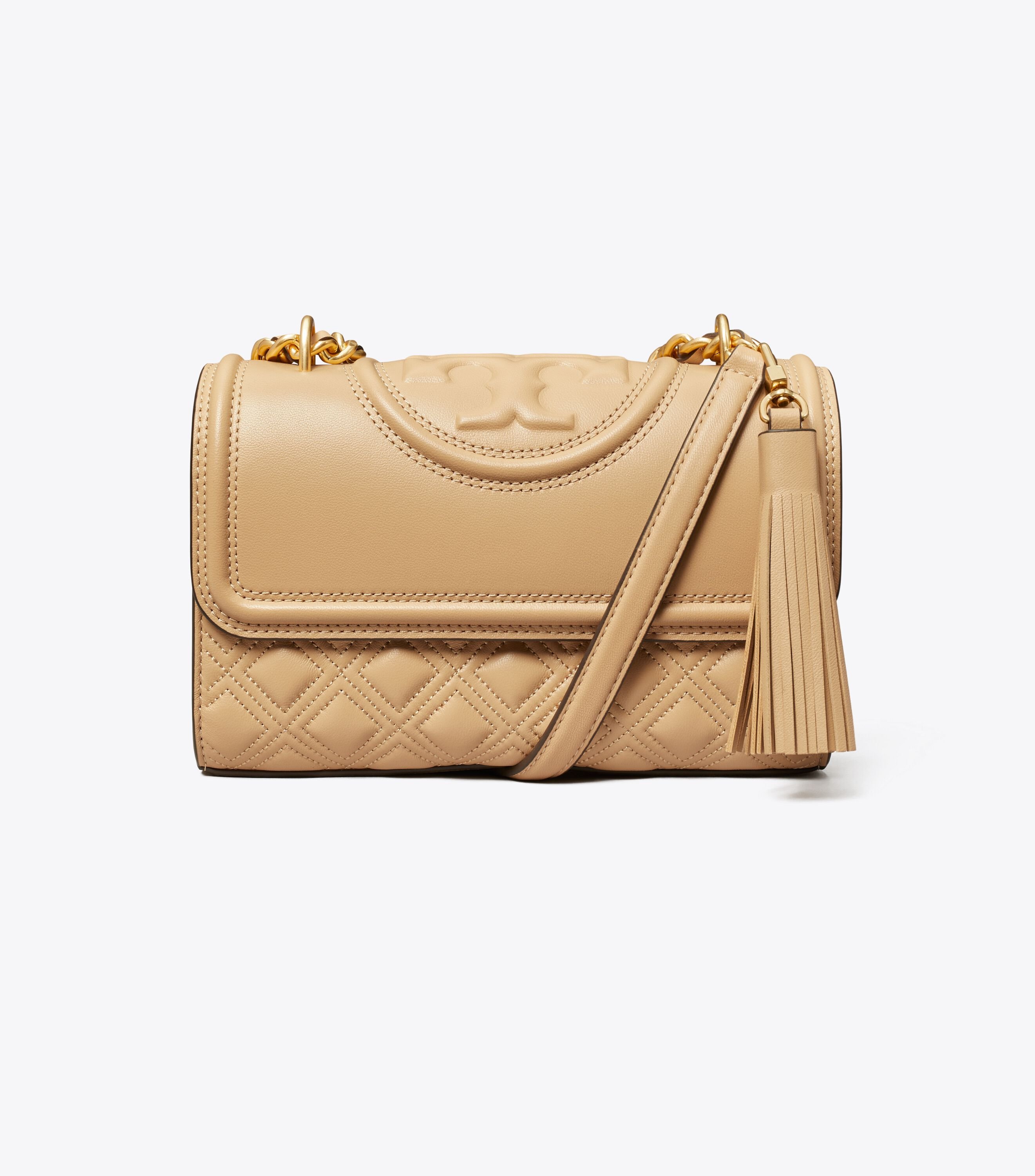 Small Fleming Convertible Shoulder Bag, Desert Dune | Tory Burch KSA