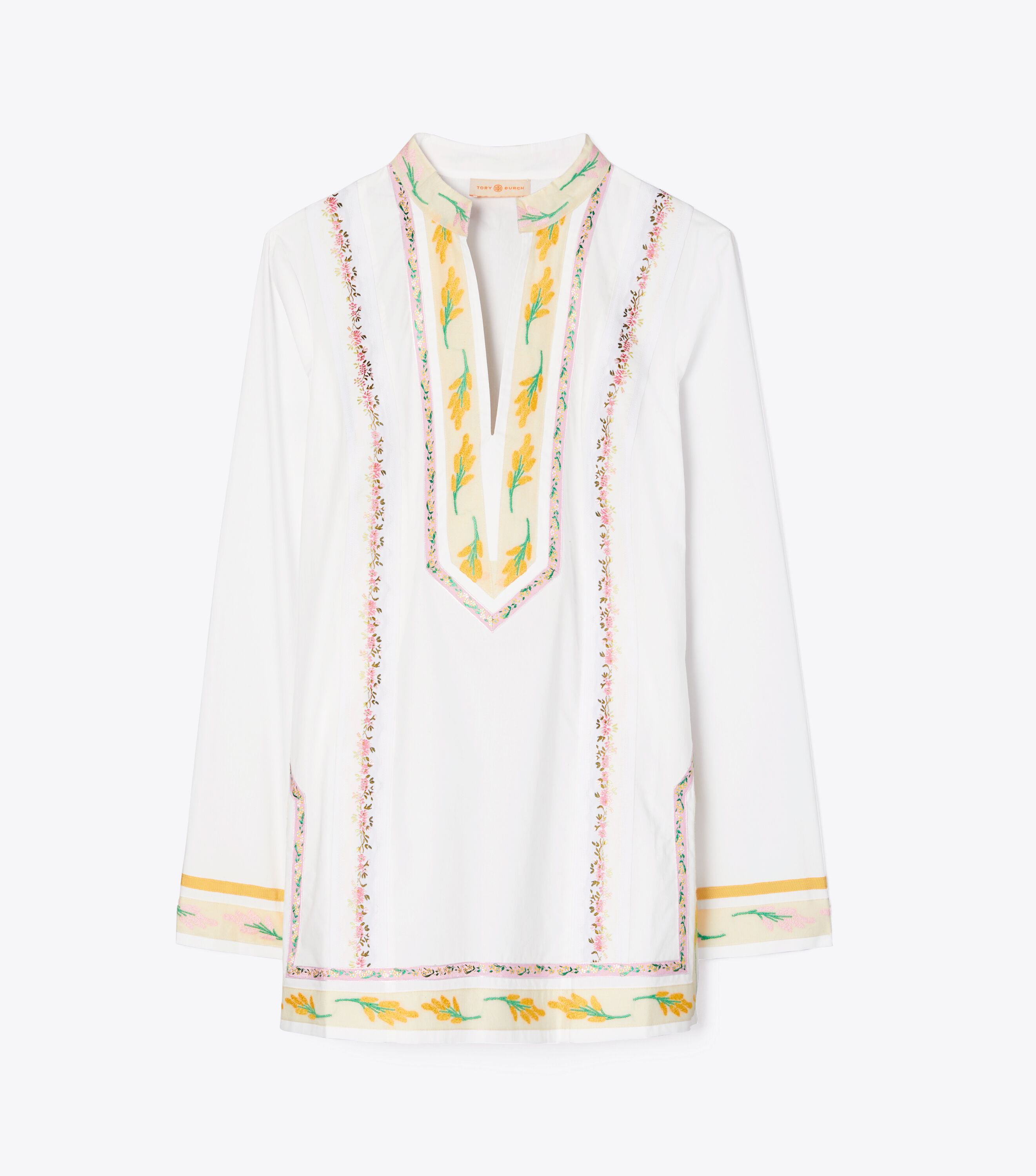 Ribbon Embellished Tunic Tops Shirts Tory Burch