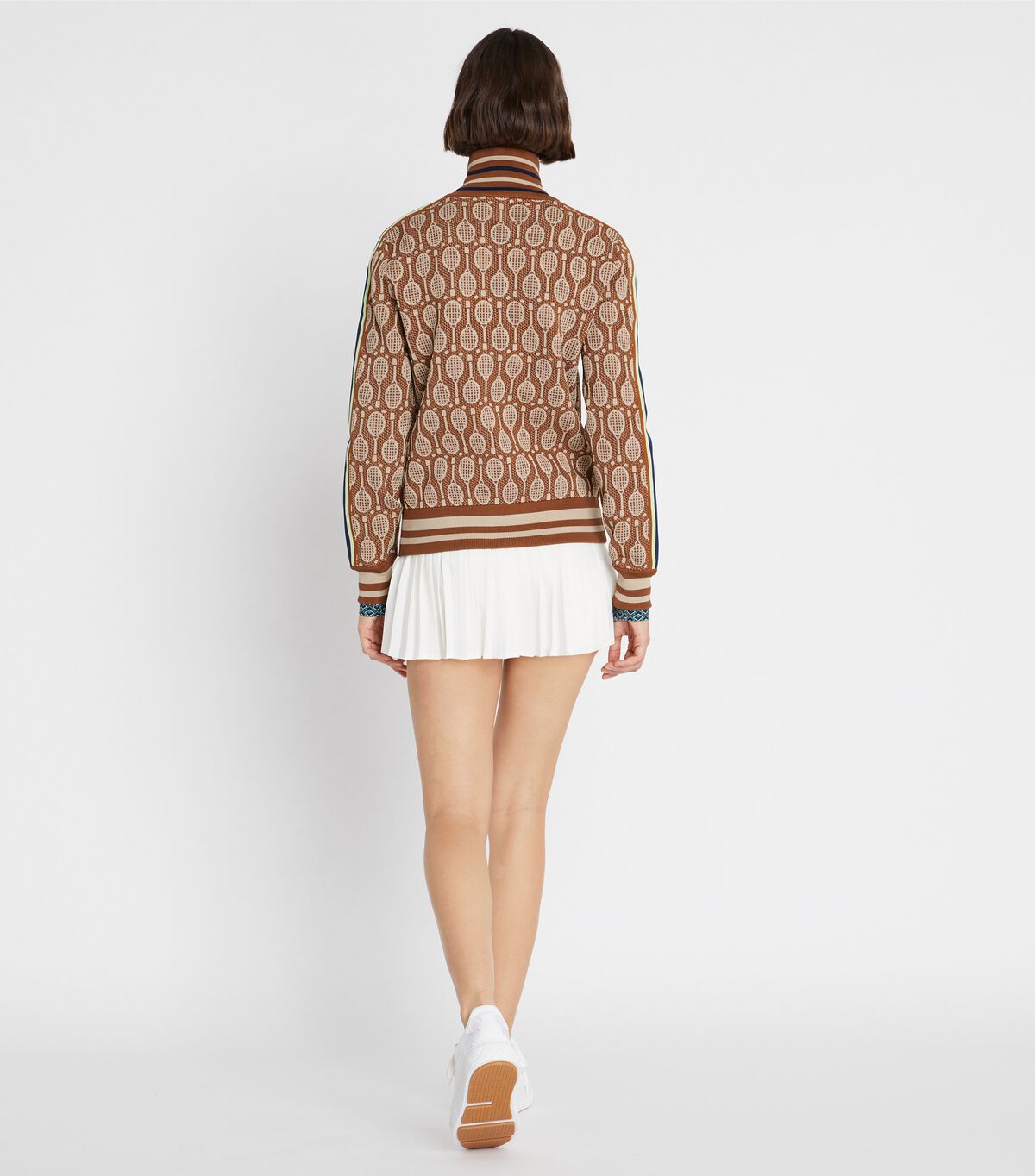 tory burch tech knit jacquard jacket
