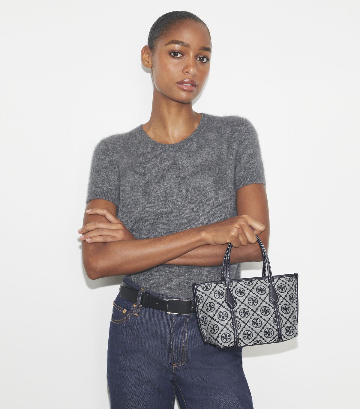 tory burch t monogram mini perry tote