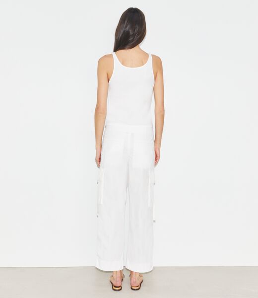 tory burch cotton cargo pant