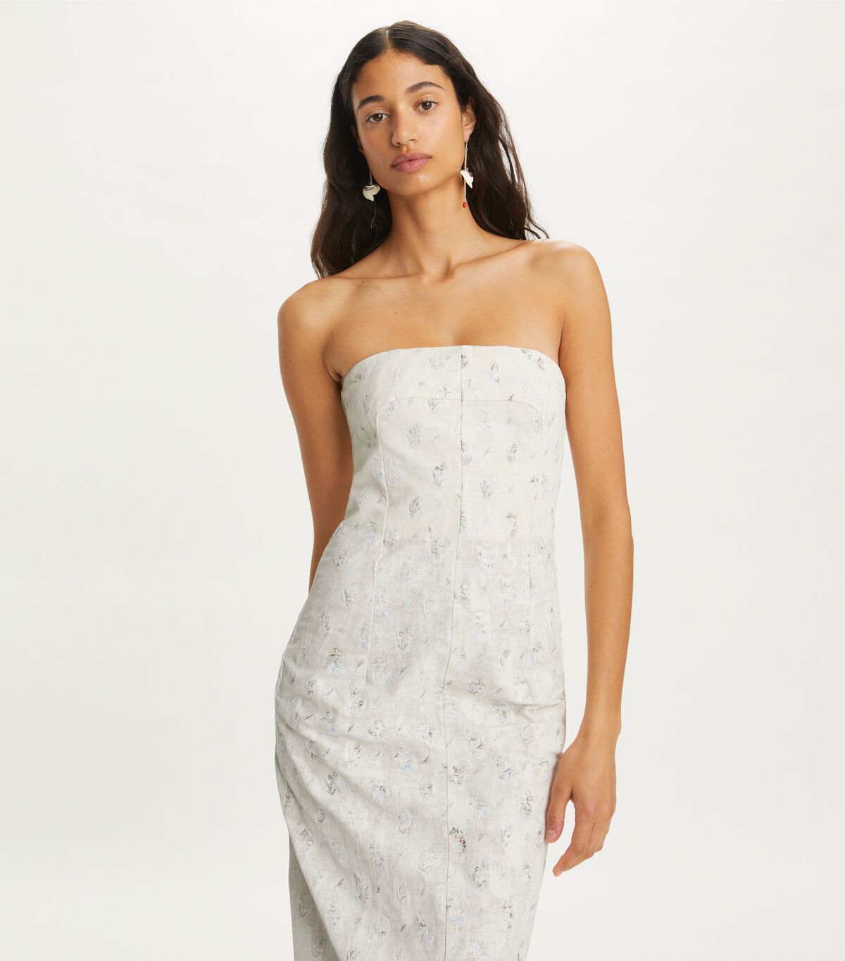 tory burch embellished linen dress