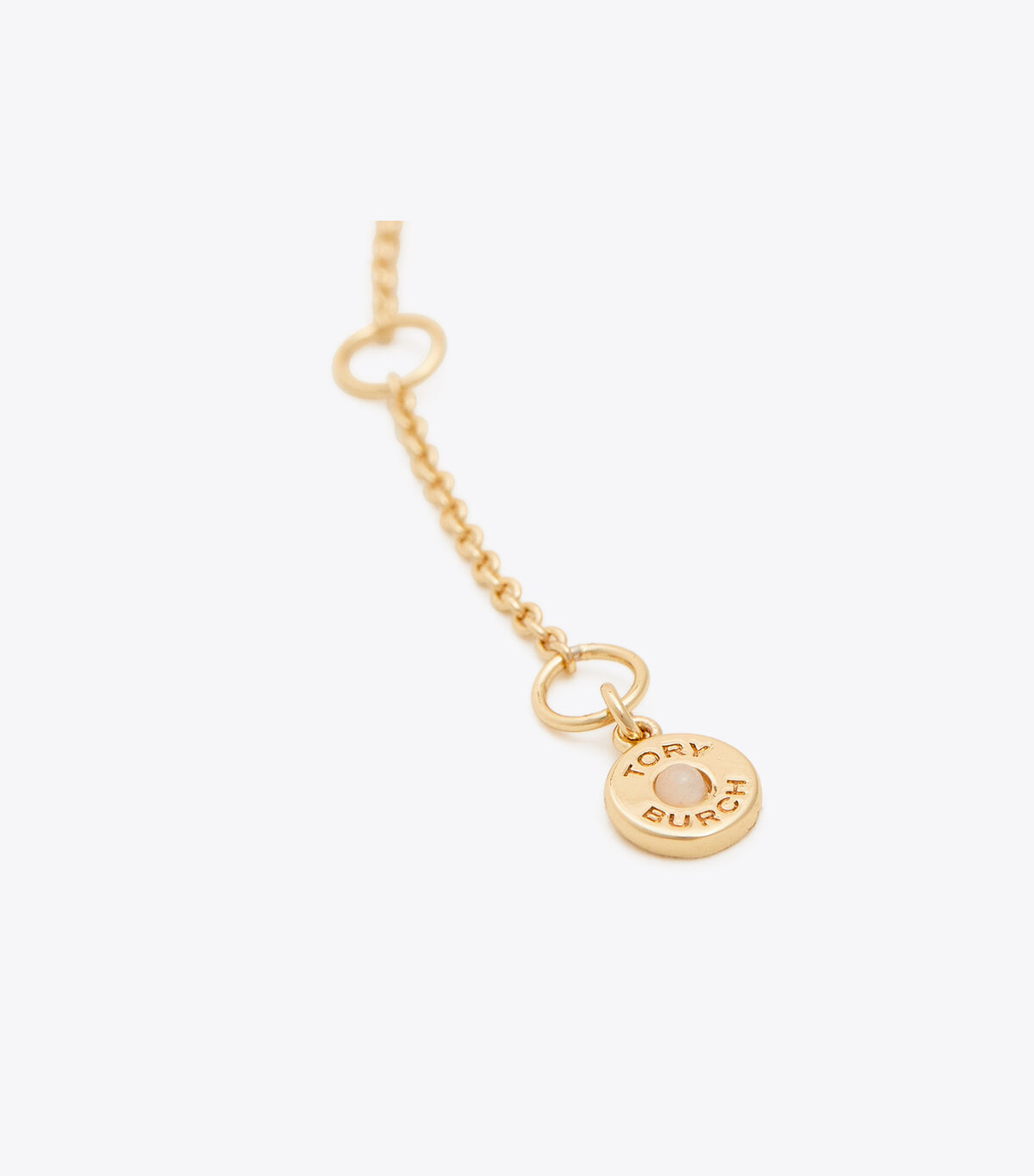 tory burch crystal pearl logo bracelet