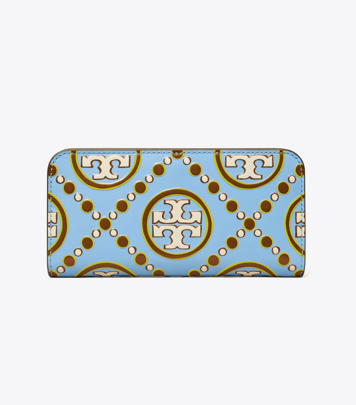 T Monogram Contrast Embossed Zip Slim Wallet tory burch t monogram contrast embossed zip slim wallet