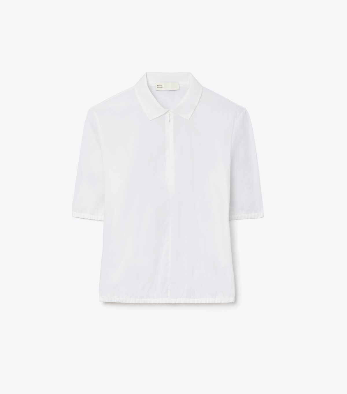 tory burch nylon taffeta zip polo