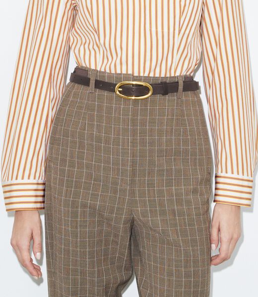 tory burch حزام كبير بإبزيم مثقوب