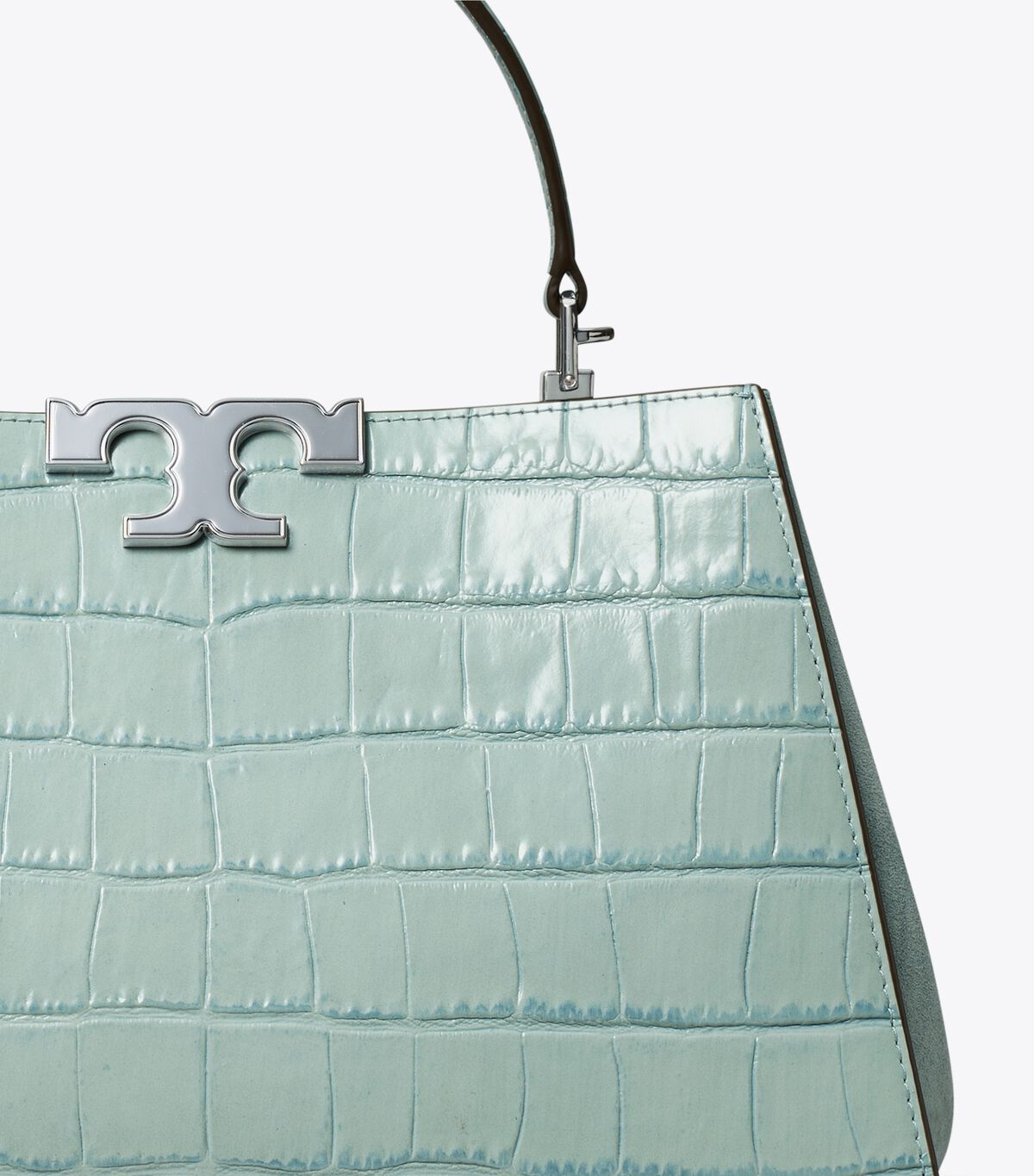 tory burch eleanor croc embossed satchel