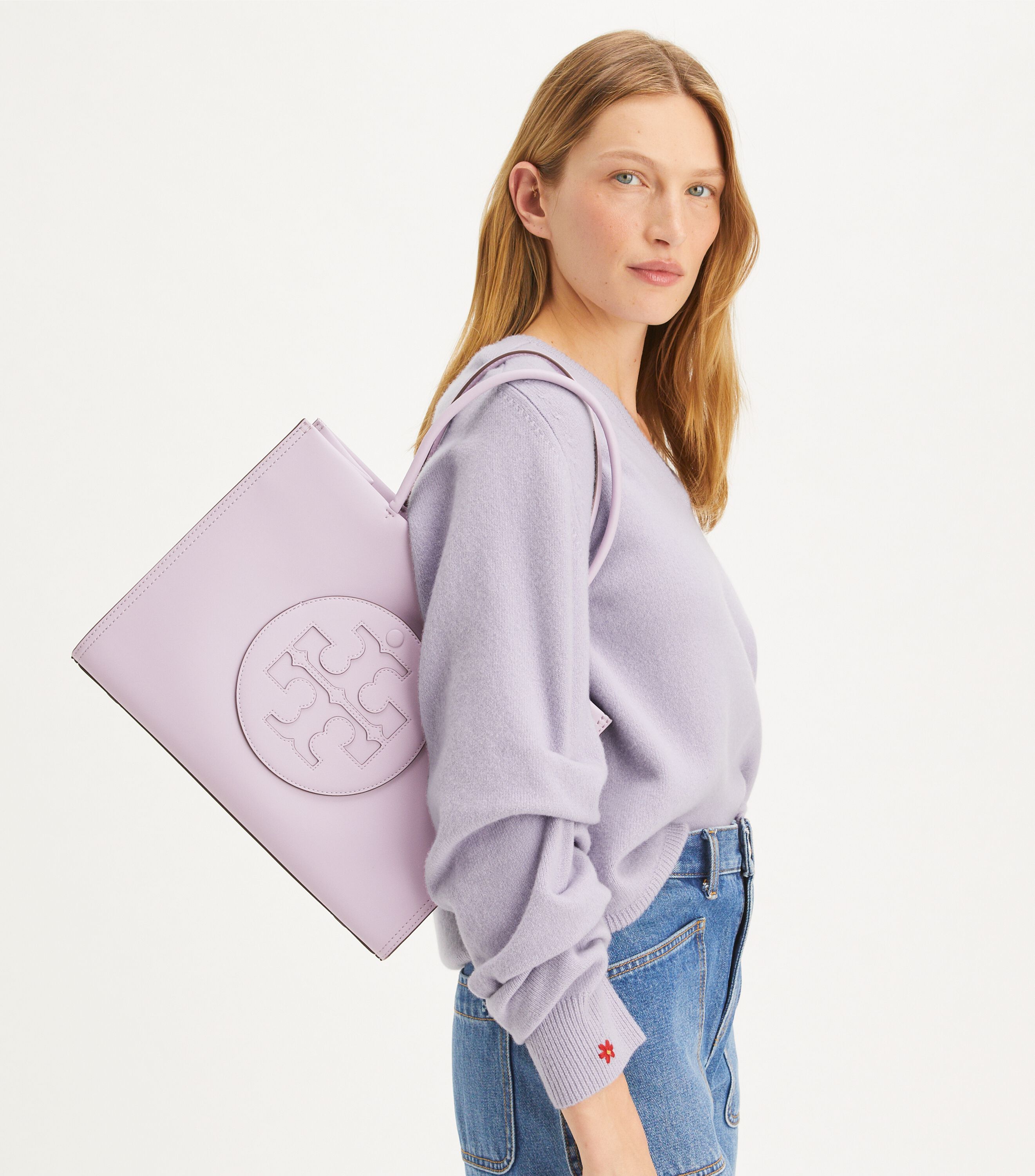 Small Ella Bio Tote, Purple Heather | Tory Burch KSA