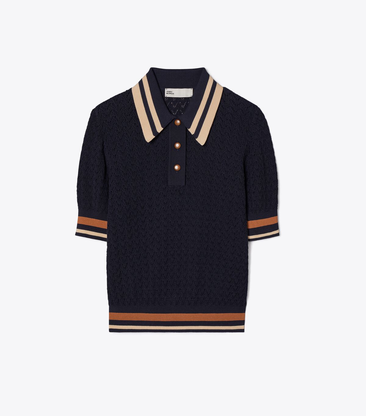 Cotton Pointelle Polo