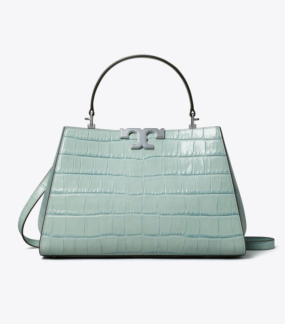 tory burch eleanor croc embossed satchel