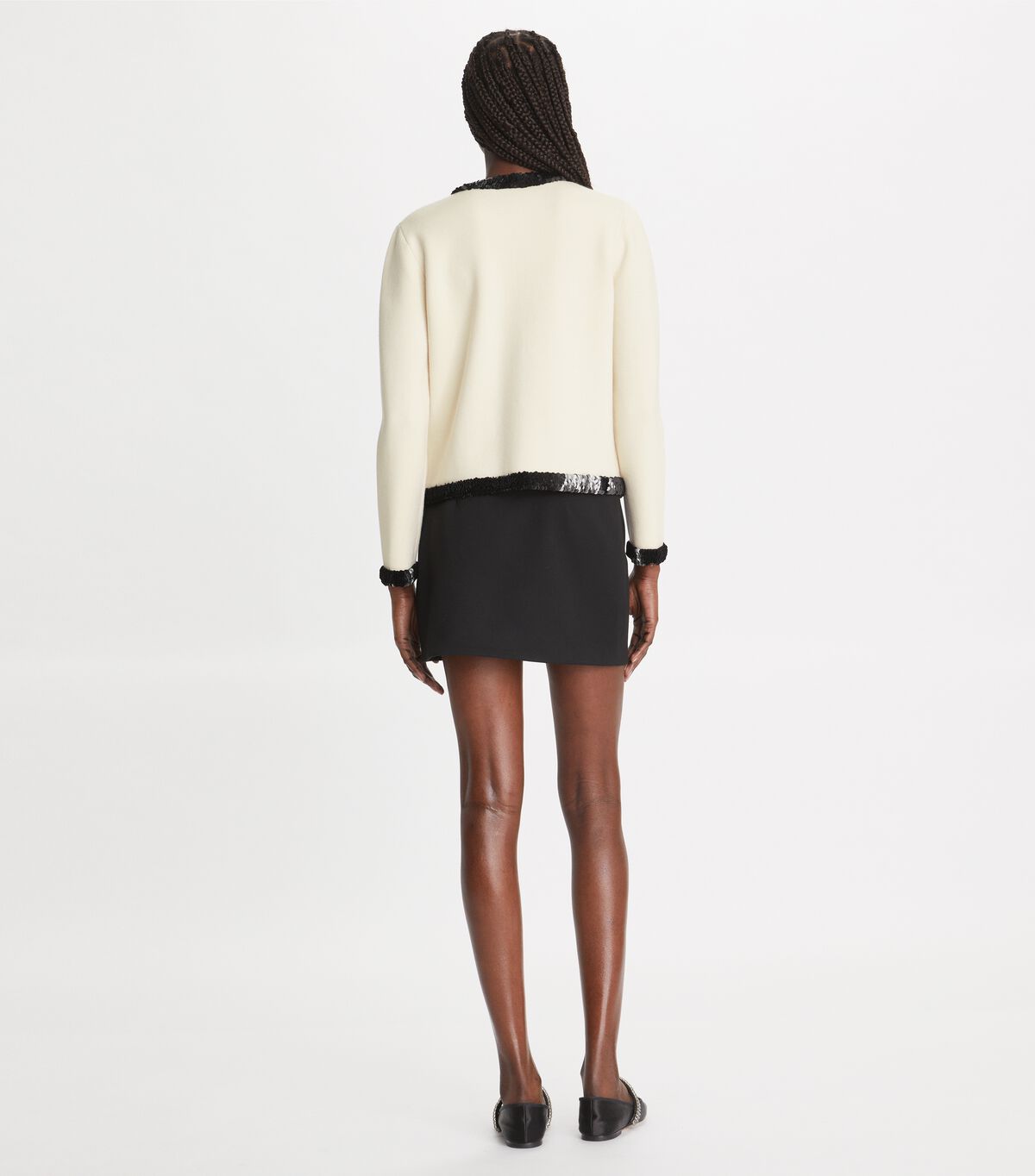 جاكيت كندرا من الصوف والترتر tory burch جاكيت كندرا من الصوف والترتر