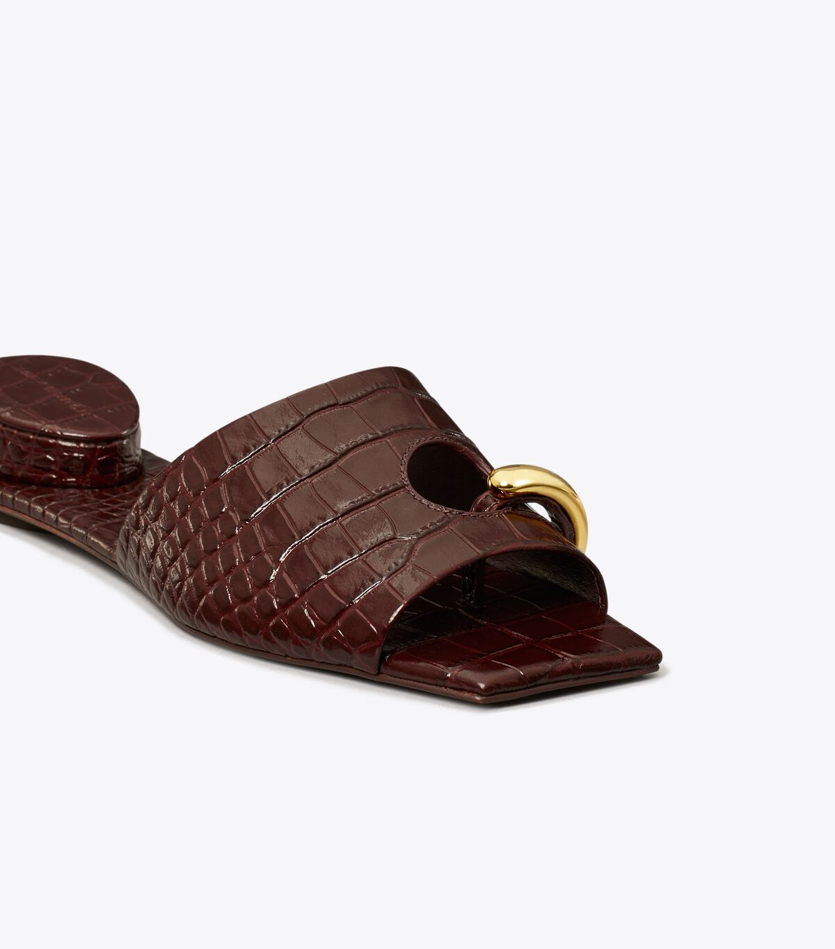 Pierced Flat Mule Sandal tory burch pierced flat mule sandal