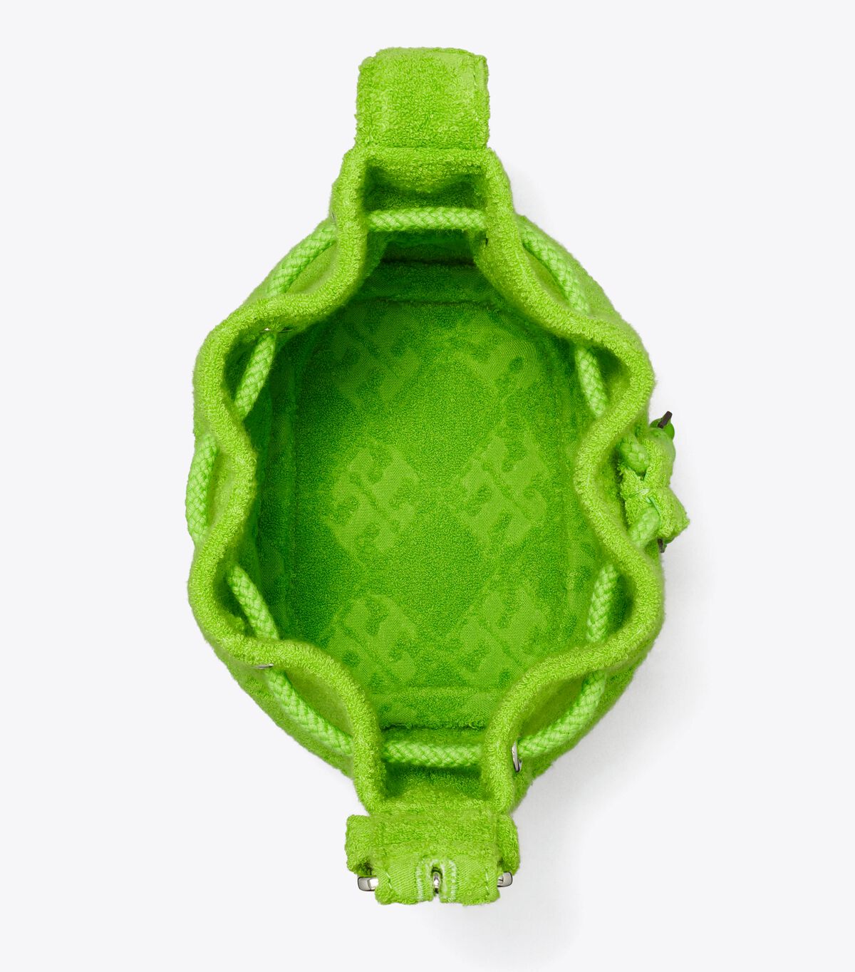 tory burch t monogram terry mini bucket bag