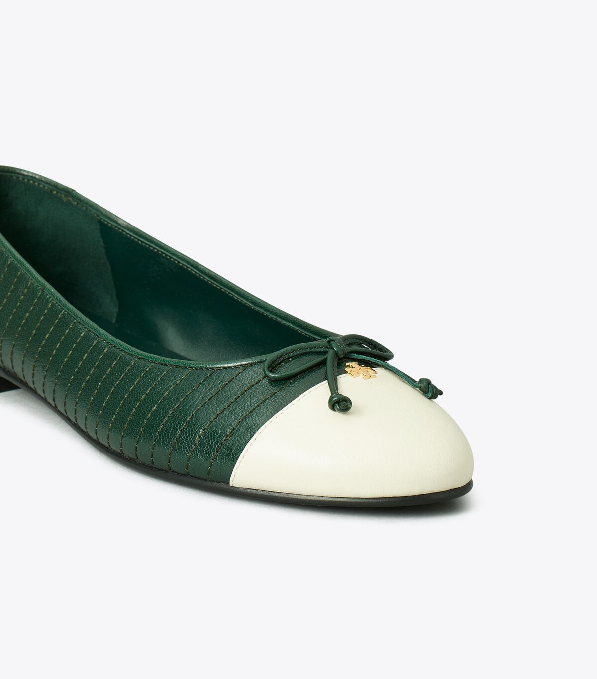 tory burch cap toe quilted ballet