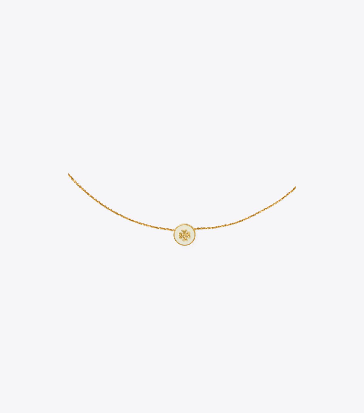 tory burch kira enamel pendant necklace