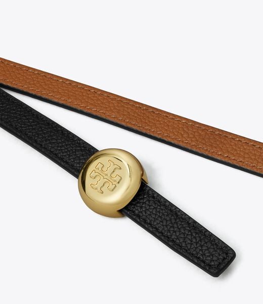 tory burch حزام رومي القابل للعكس مقاس 1 بوصة