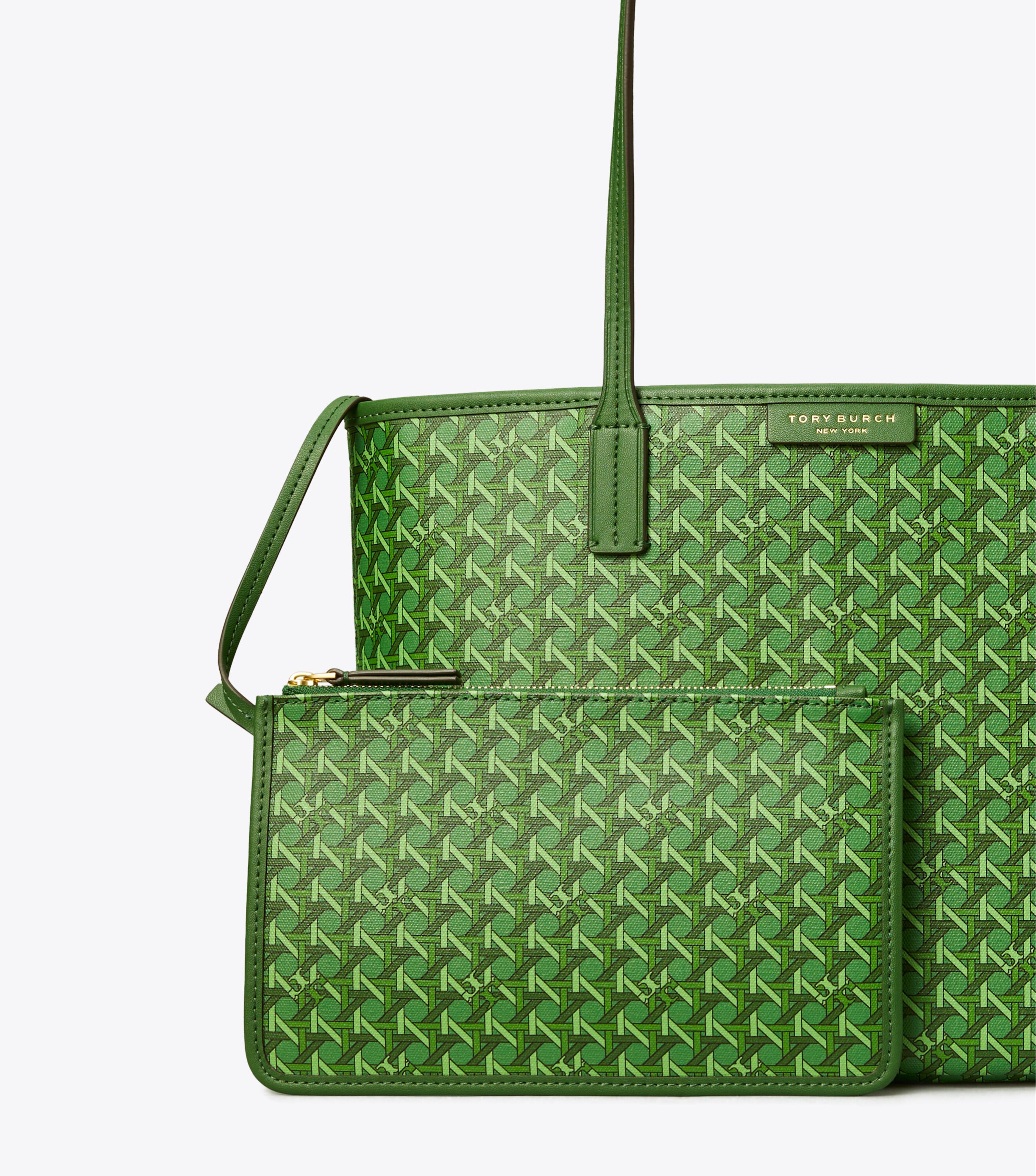 Small Ever-Ready Zip Tote, Arugula | Tory Burch KSA