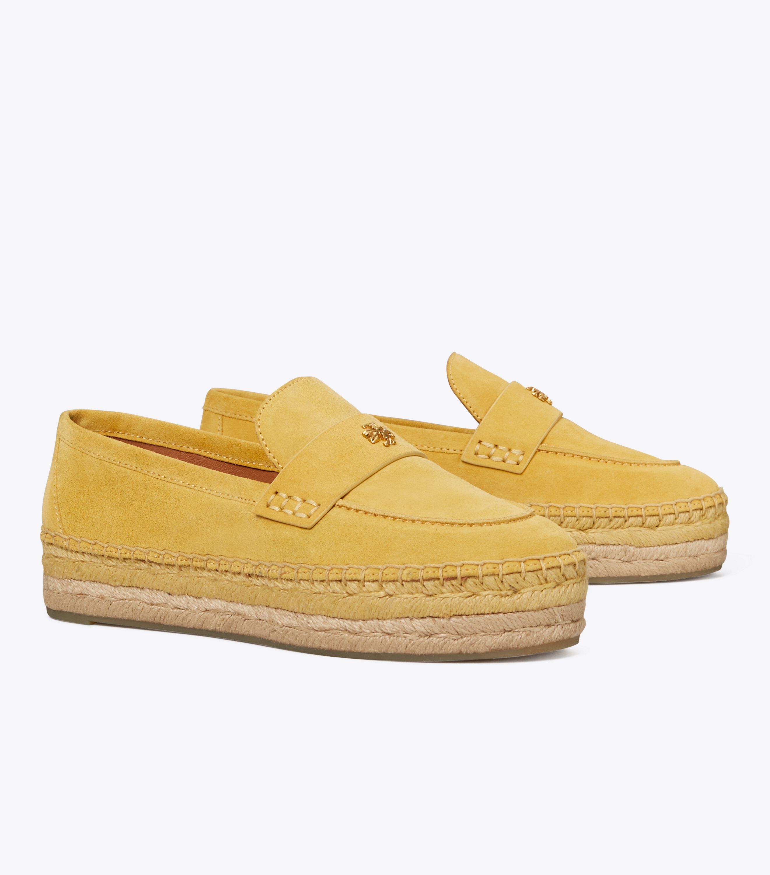 tory burch yellow espadrilles