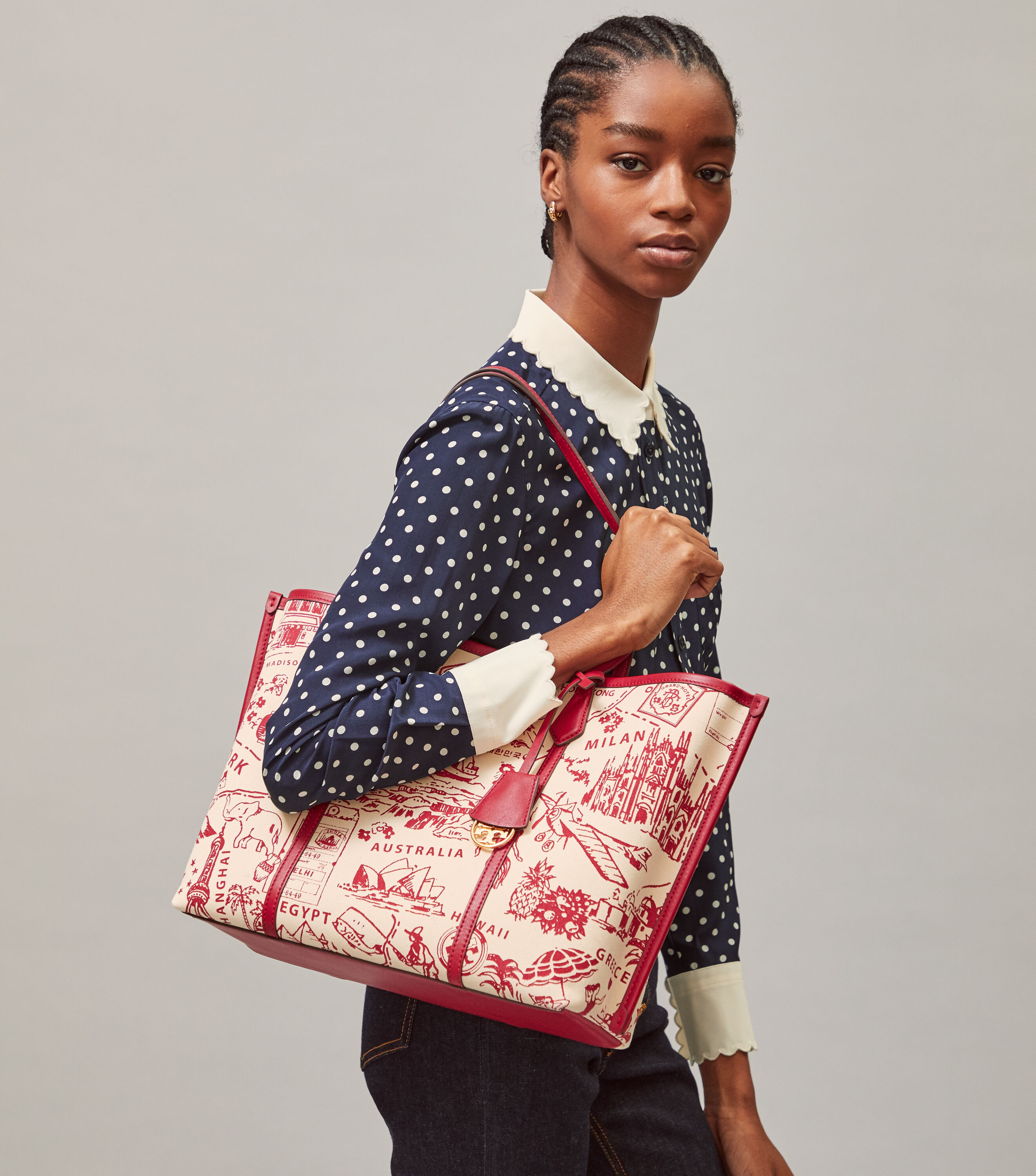 Perry Printed Canvas Mini Bag 2024 ozogama.lt