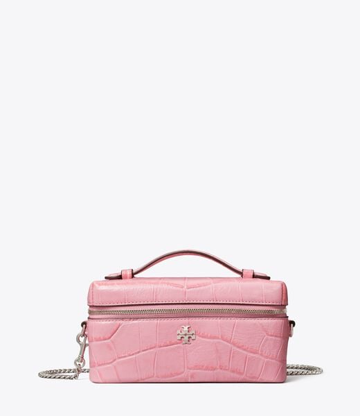 tory burch charlie croc embossed vanity case