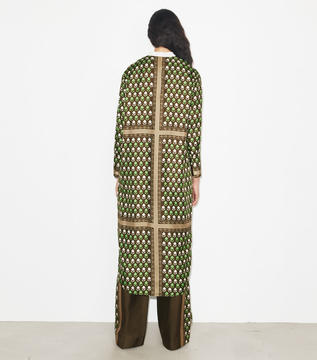 tory burch silk shirtdress