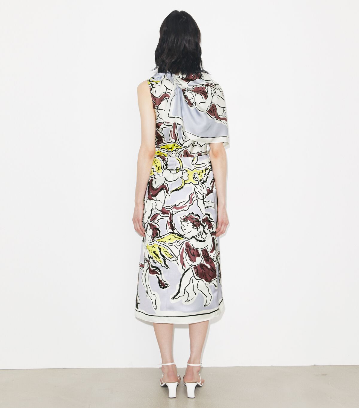 Printed Satin Skirt tory burch printed satin skirt